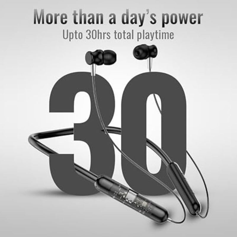 Drumstone (New with 7 Years Limited Warranty Transparent Bluetooth Neckband Headset | Crystal Clear Design, HD Sound, and Magnetic Earbuds - Image 4