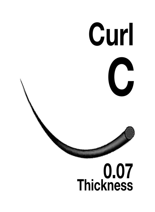 EMILYSTORES Eyelash Extensions 0.07mm Thickness C Curl Length 9mm Easy Fan Eye Lashes For Lash Extensions(0.07,C,9mm) - Image 2
