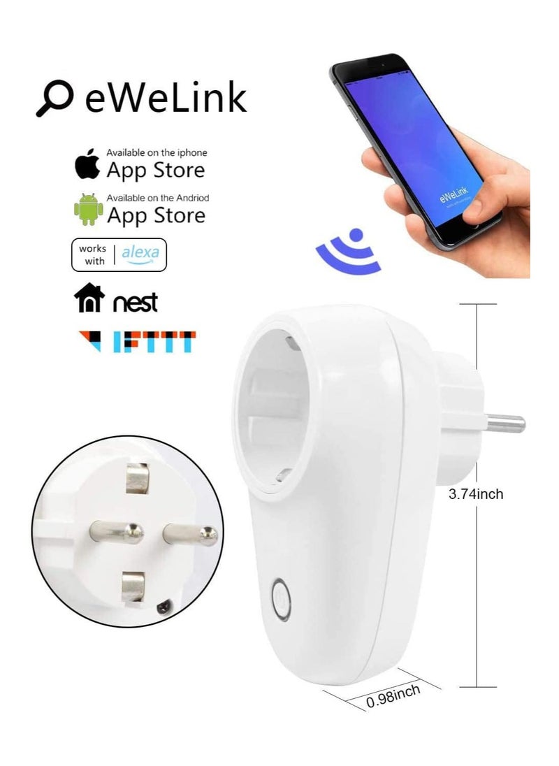 إي وي لينك - قابس ذكي – S26F WiFi قابس ذكي يعمل بنظام Alexa مع وظيفة التوقيت لـ Alexa [Eco، Eco Dot] وGoogle Home وGoogle Nest - Image 1