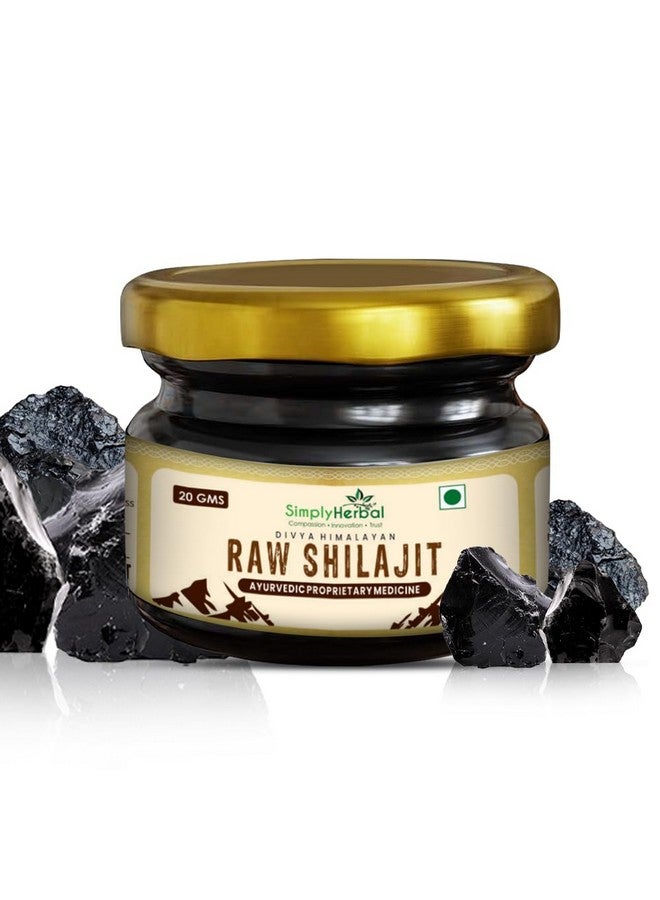 Simply Herbal شيلجيت خام هيمالايا الطبيعي من سيمبلي هيربال 20غ | يعزز القوة والقدرة على التحمل للرجال والنساء | معزز للأداء لتحمل الجهد والقدرة على التحمل | شيلجيت 100% نقي - Image 2