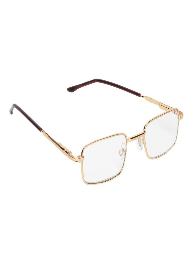 CRIBA Premium Reading Glass Power Golden Metal Frame+0.75+1.00+1.25+1.50+1.75 +2.00+2.25 +2.50+2.75+3.00+3.25 For Single Vision Power Eyeglass-Vol 10 (+1.75) - Image 2