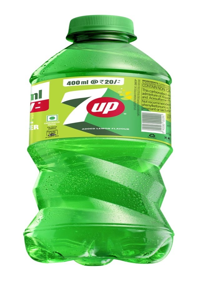 7UP Zero Sugar soft Drink PET, 400 Ml,Lemon - Image 1