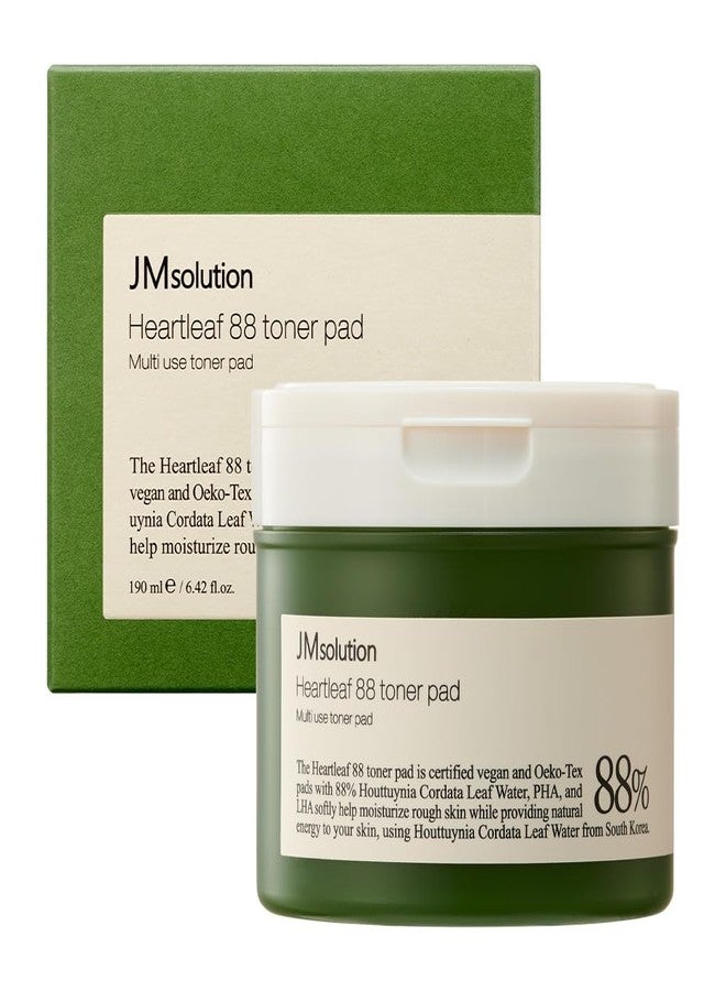JMsolution Heartleaf 88 Moisture Toner Pad – 88% Houttuynia Cordata Extract – Soothing & Hydrating Facial Pads for Sensitive Skin – Daily Calming Texture Care & Gentle Exfoliation (70 Pads) - Image 1