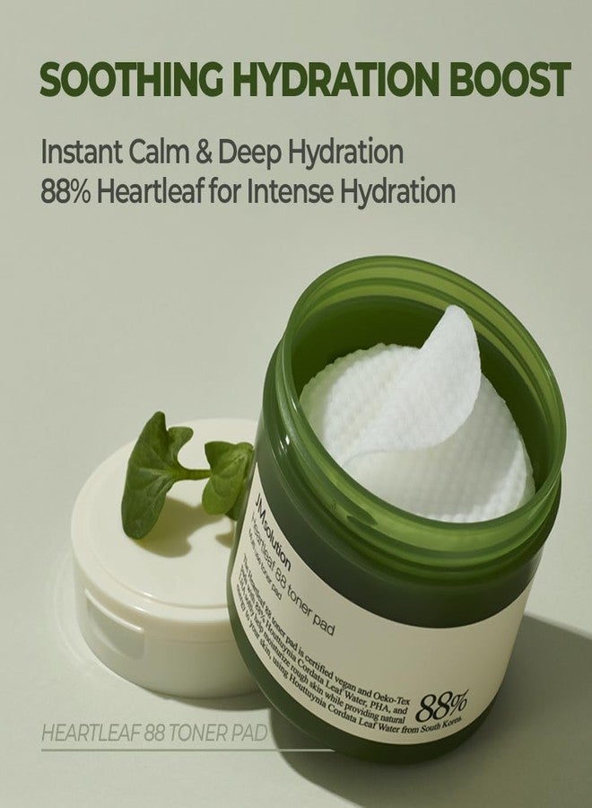 JMsolution Heartleaf 88 Moisture Toner Pad – 88% Houttuynia Cordata Extract – Soothing & Hydrating Facial Pads for Sensitive Skin – Daily Calming Texture Care & Gentle Exfoliation (70 Pads) - Image 4
