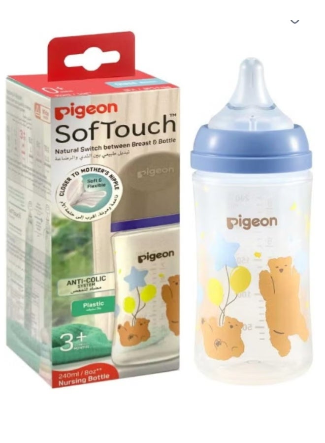 Pigeon Softouch Nursing Bottle BPA Free, 3 + Months 240ml