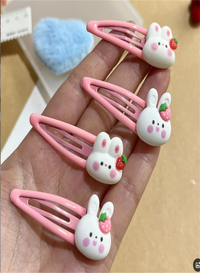 YYaaloa 20 Pcs Rabbit Strawberry Hair Clips, Cute Hair Barrettes Accessories for Women & Girls, 20pcs - Image 3
