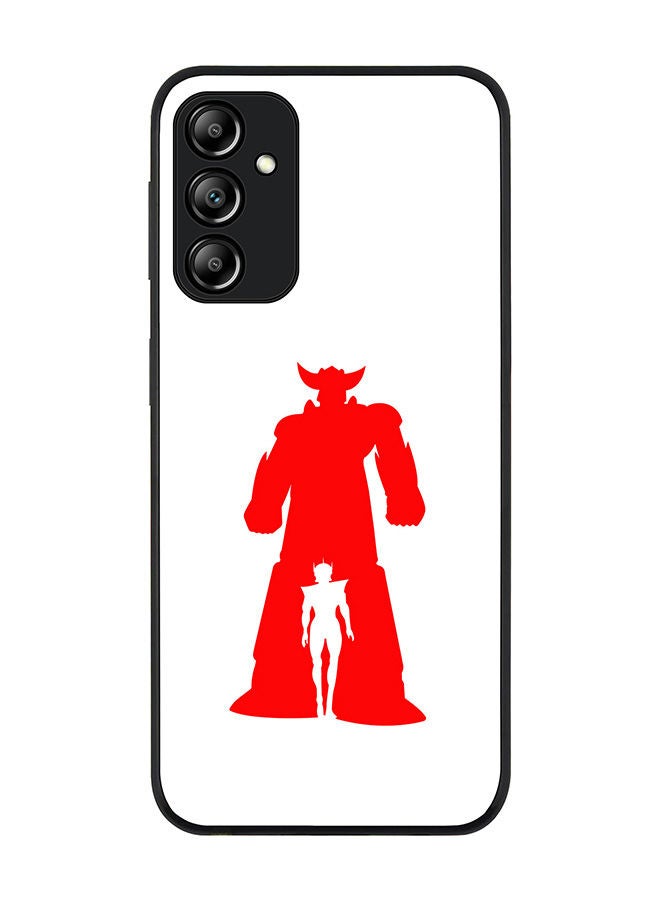 Stylizedd Rugged Black edge case for Samsung Galaxy A24 4G Slim fit Soft Case Flexible Rubber Edges Anti Drop TPU Gel Thin Cover - Grendizer (White) - Image 1