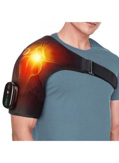 Cordless Heating Massage Shoulder Brace Heated Shoulder Wrap Vibration Shoulder Strap Heating Pad for Shoulder Vibration for Shoulder