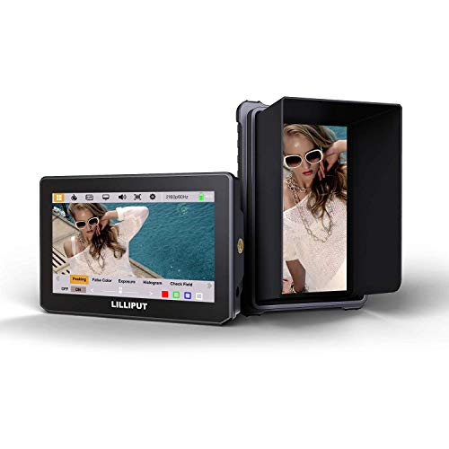Lilliput T5 5" 4K Monitor | Touch Screen IPS Full HD 1920x1200 4K HDMI 60Hz On-Camera Video Field Monitor for BMPCC DSLR Camera | Black - Image 1