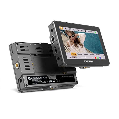 Lilliput T5 5" 4K Monitor | Touch Screen IPS Full HD 1920x1200 4K HDMI 60Hz On-Camera Video Field Monitor for BMPCC DSLR Camera | Black - Image 4
