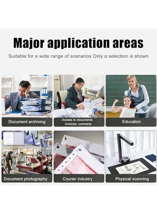 12MP 4K Wireless Portable USB Document Camera For Teaching Office OCR Scanning - Image 3