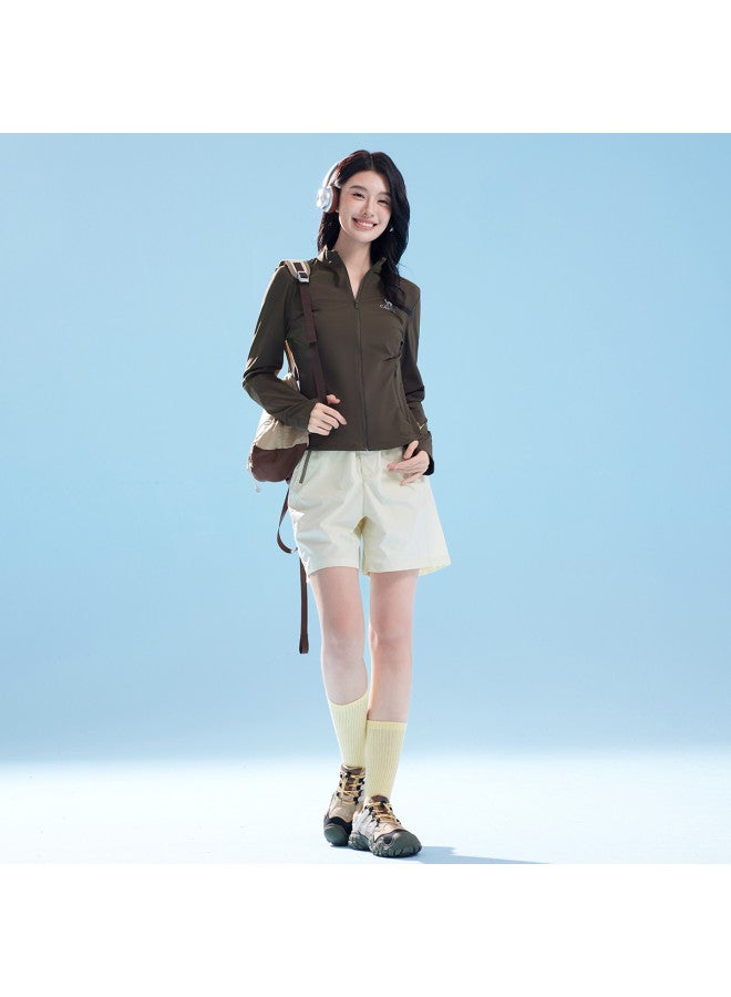 كاميل سترة واقية من الشمس للخارج، ملابس واقية من الأشعة فوق البنفسجية، واقي شمسي رياضي، معطف عادي مريح وتنفس، ملابس واقية من الشمس للنساء - Image 4