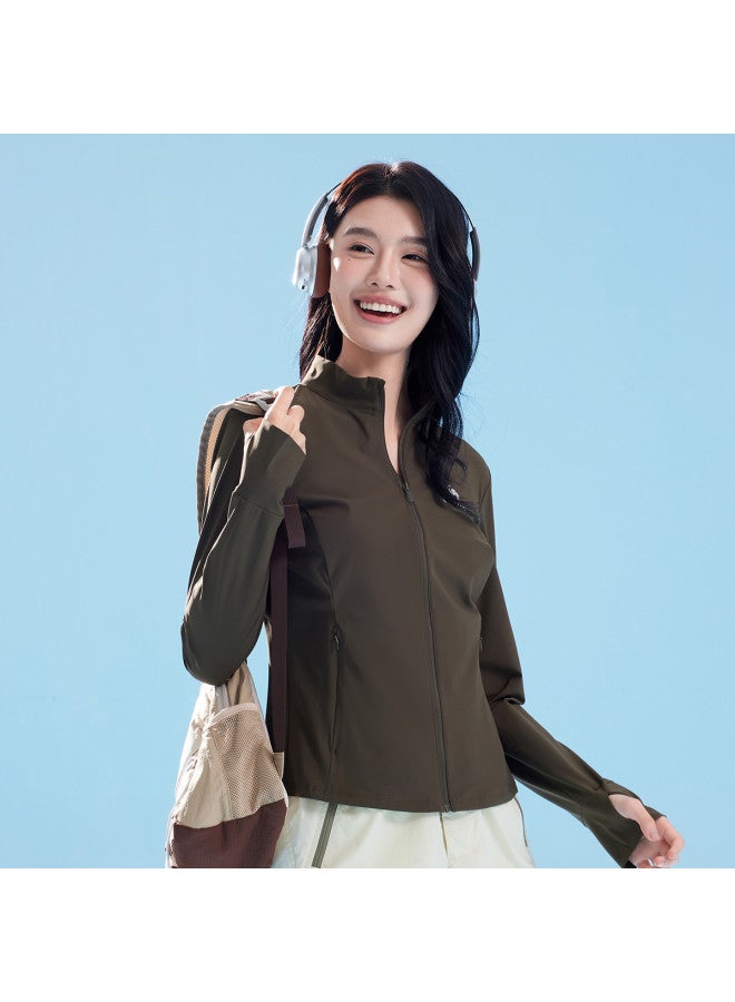 كاميل سترة واقية من الشمس للخارج، ملابس واقية من الأشعة فوق البنفسجية، واقي شمسي رياضي، معطف عادي مريح وتنفس، ملابس واقية من الشمس للنساء - Image 3