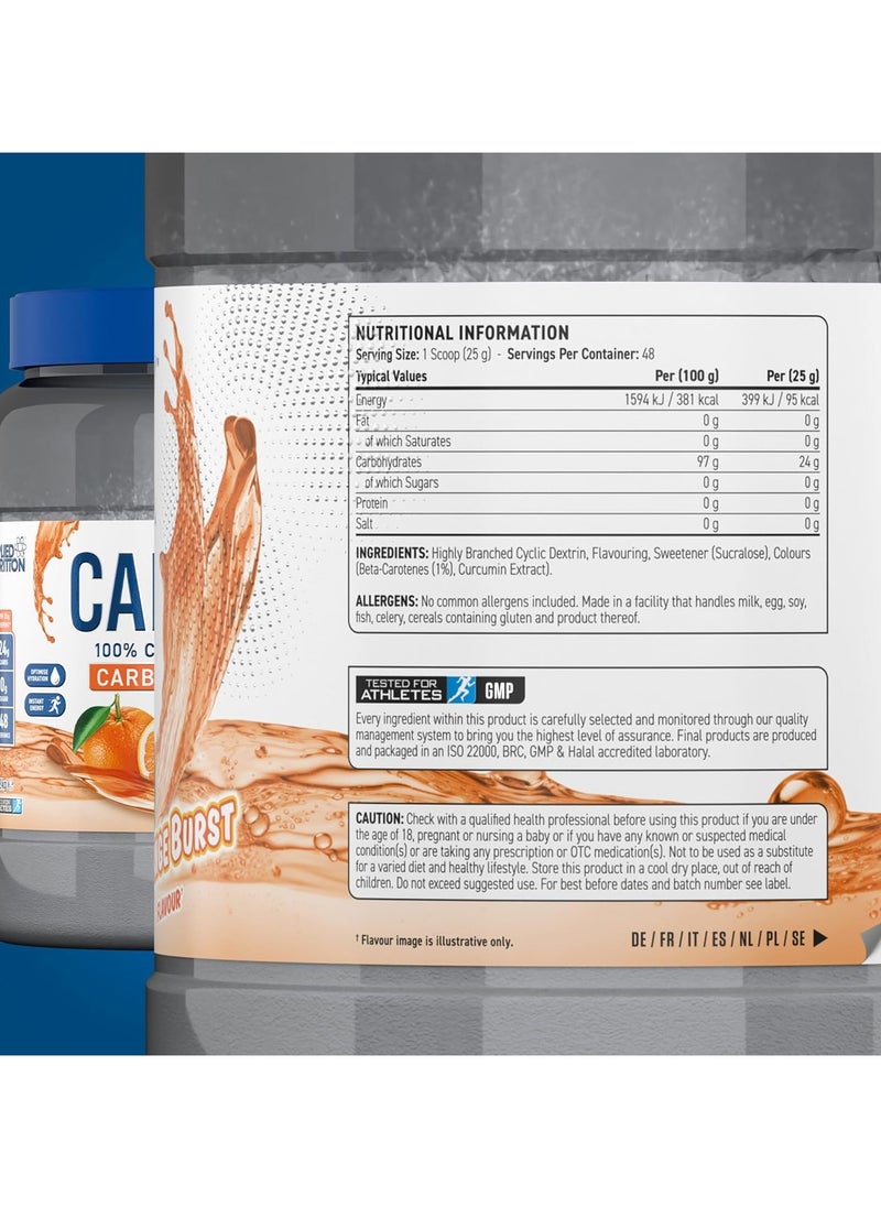 Applied Nutrition - Applied Nutrition Carb-X 100% Cyclic Dextrin  Carbohydrates Orange Burst Flavor 1.2kg - Image 1