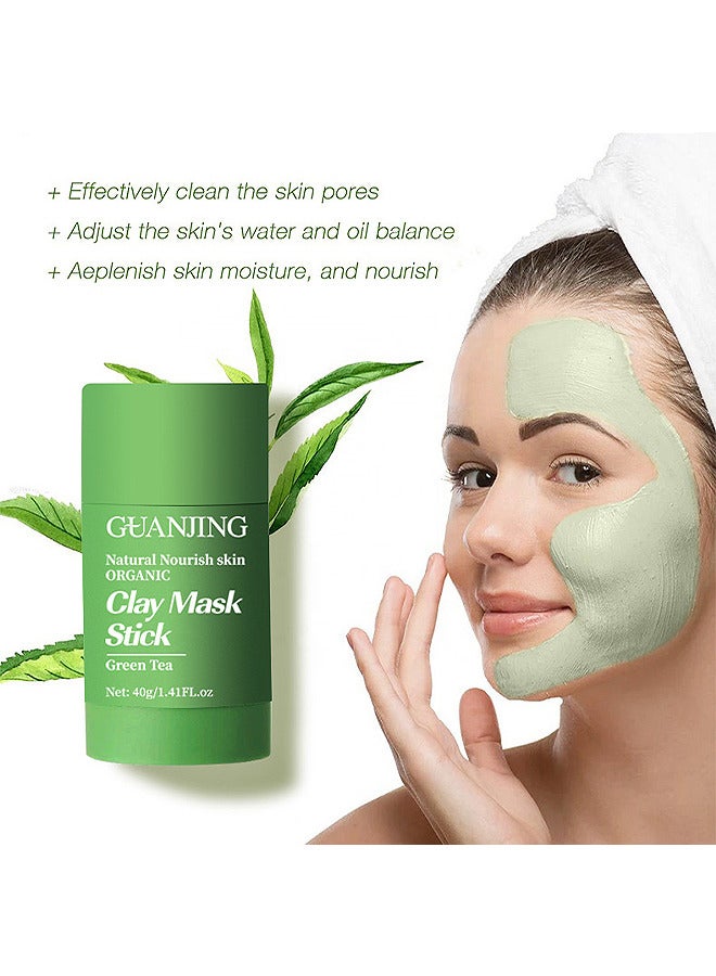 جوانجينج عصا قناع الطين الأخضر للوجه ، تنظيف مسام الجلد بشكل فعال ، ضبط توازن الماء والزيت في البشرة ، تجديد رطوبة البشرة وتغذيتها ، التحكم في الزيوت ، تفتيح البشرة ، يزيل الرؤوس السوداء - Image 5