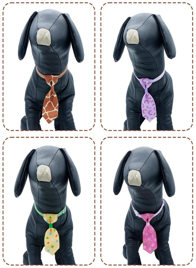 PET SHOW 50 Pack Small Dog Ties Bulk with Adjustable Collar Assorted Cute Neckties Puppy Bowties for Party Holiday Wedding Cats Neck Attachment Pet Grooming Accessories - Image 5