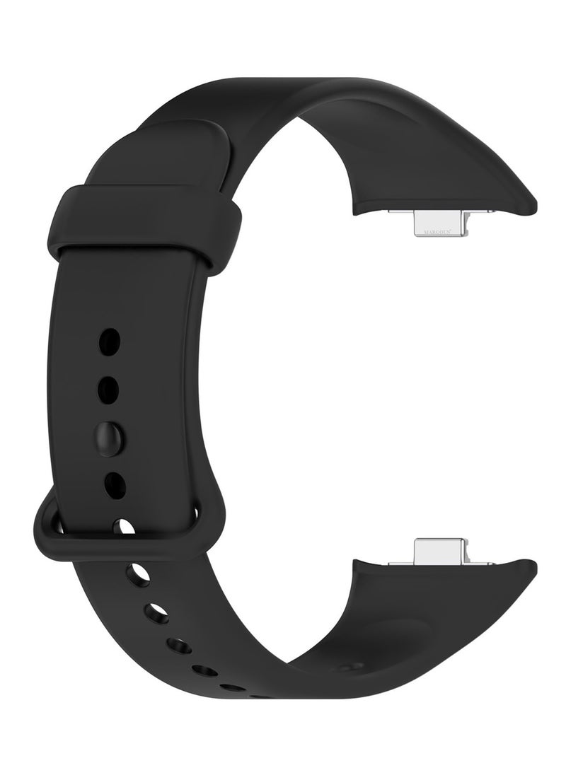 CATANES Classic Silicone Strap for Xiaomi Band 9 Pro Classic Black  - Image 2
