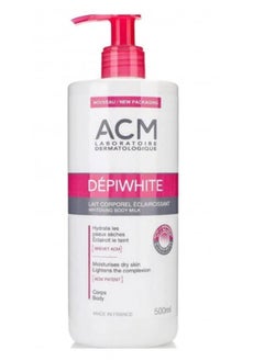 ACM Laboratoire dermatologique Depi white lait corporel Eclaircissant whitening BODY Milk 500ML 