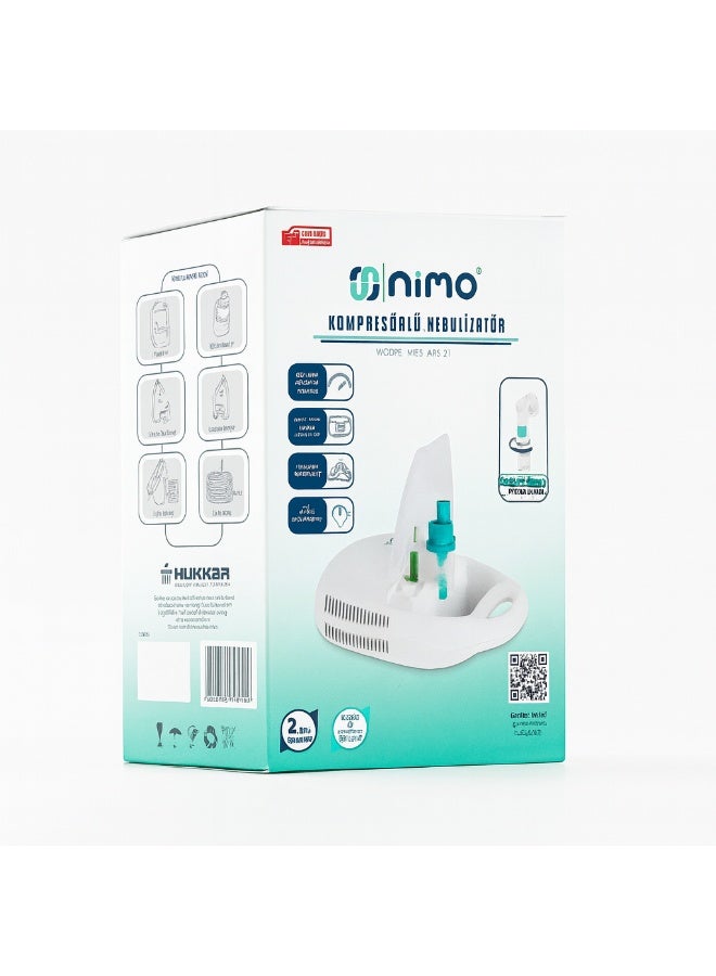 Nimo The Nimo nebulizer for home use provides powerful vaporization that helps relieve breathing problems for adults and children safely and easily. - Image 2