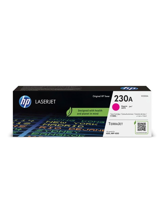 HP 230A Magenta Original LaserJet Toner Cartridge W2303A Magenta - Image 1