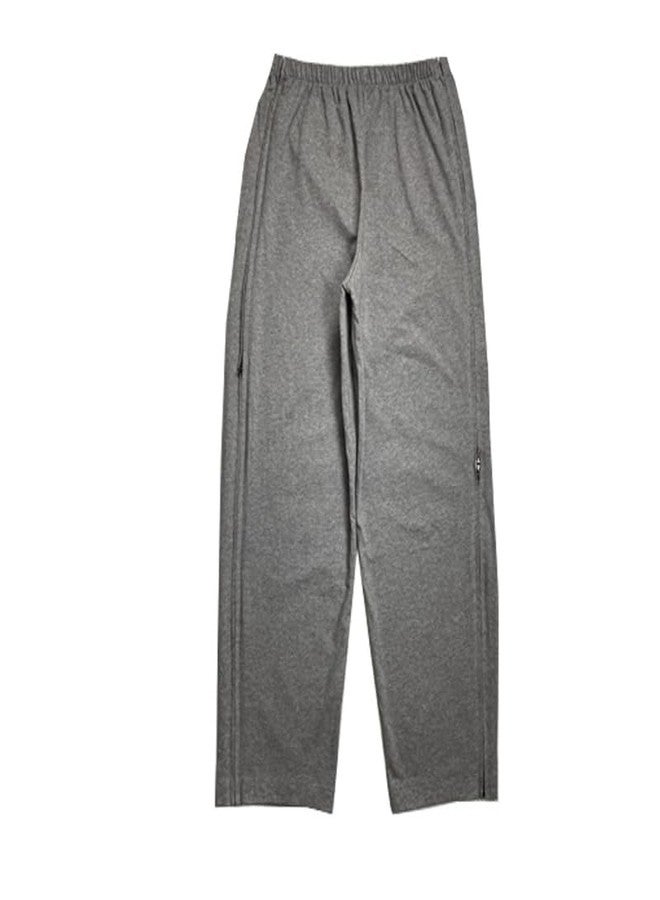 DURASIKO Two-Way Side Zipper Bedridden Patient Clothing,Patient Pants,Tear Away Pants,Soft Cotton Material,Hospital for Home Care/Post Surgery/Dialysis/Elderly/Fracture/Disability/Rehab Black - Image 5
