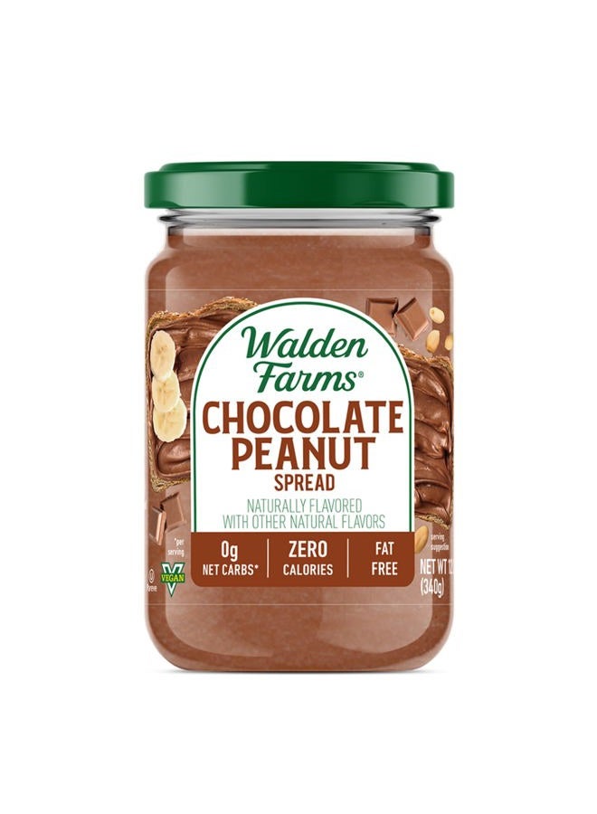 WALDEN FARMS Spreads (12 Fl Oz (Pack of 1), Chocolate Peanut) - Image 1