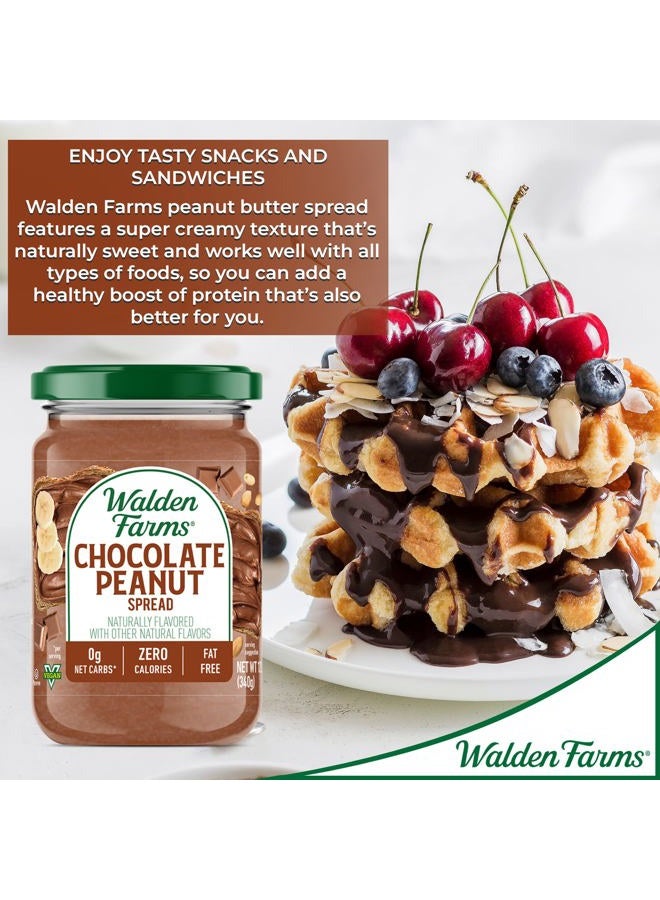 WALDEN FARMS Spreads (12 Fl Oz (Pack of 1), Chocolate Peanut) - Image 3