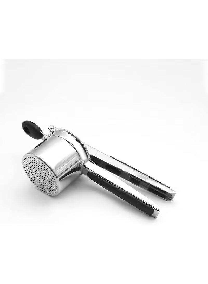 ELTRAZONE Professional Stainless Steel Potato Ricer & Masher, 3 Replaceable Interchangeable Discs, Heavy-Duty Manual Potato Press, Durable Kitchen Vegetable Masher, Ergonomic Handle, Food Mill for Smooth Mashed Potatoes, Gnocchi, Baby Food & Home Cooking, Easy to Clean Design - Image 3