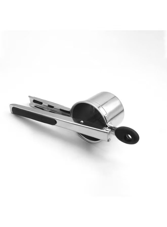 ELTRAZONE Professional Stainless Steel Potato Ricer & Masher, 3 Replaceable Interchangeable Discs, Heavy-Duty Manual Potato Press, Durable Kitchen Vegetable Masher, Ergonomic Handle, Food Mill for Smooth Mashed Potatoes, Gnocchi, Baby Food & Home Cooking, Easy to Clean Design - Image 2