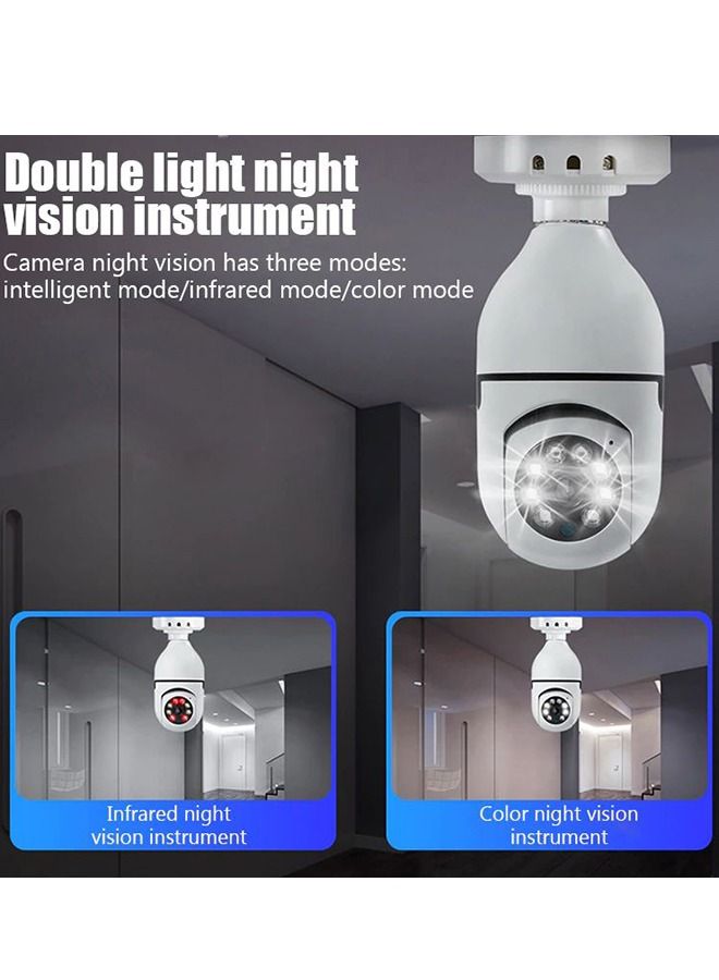 Generic 360 Degree Wireless WIFI Light Bulb Security Camera With Motion Detection And Two Way Audio System  - Image 3
