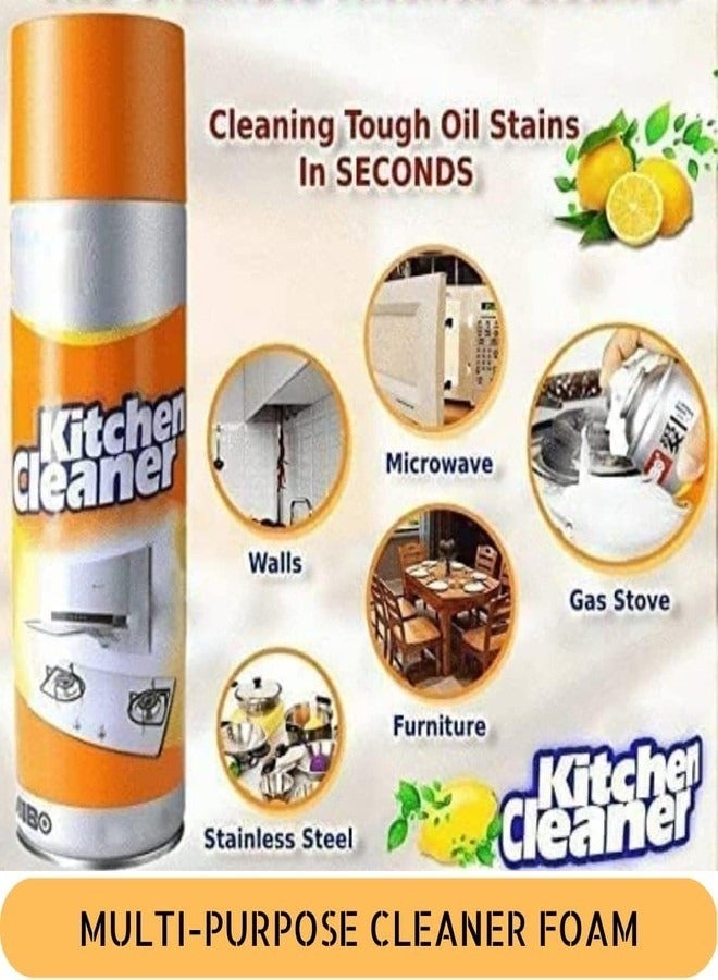 Generic Multi purpose Cleaner Kitchen Cleaner Spray, Bubble Foam, Spray For Kitchen, Oil & Grease Stain Remover For Chimney Cleaner Power Full Degreaser Kitchen Cleaner  - Image 1
