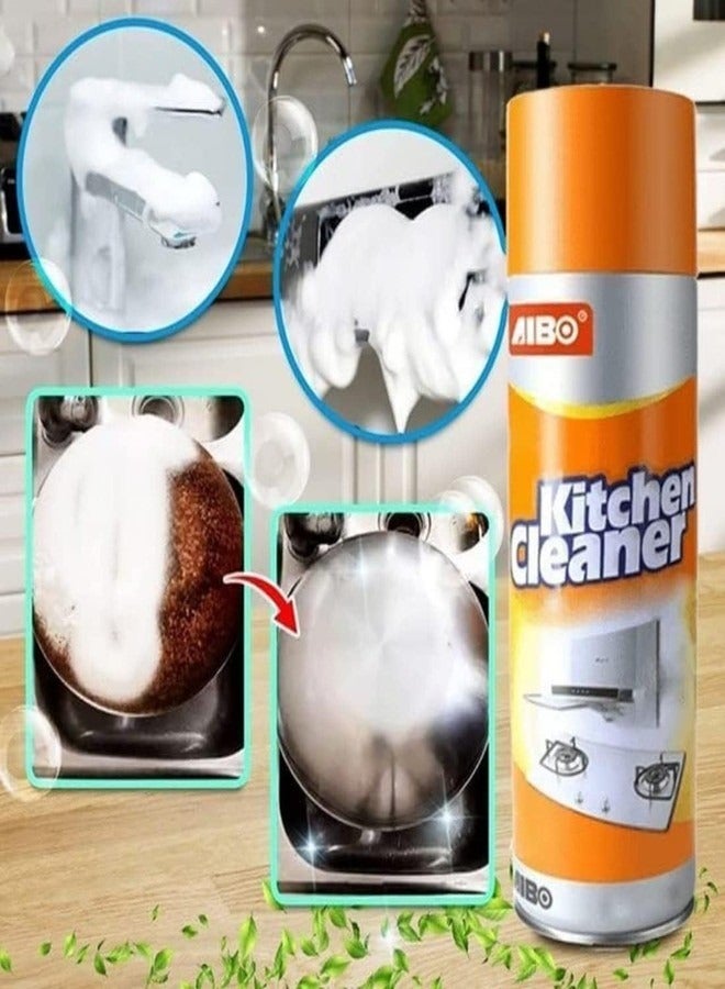 Generic Multi purpose Cleaner Kitchen Cleaner Spray, Bubble Foam, Spray For Kitchen, Oil & Grease Stain Remover For Chimney Cleaner Power Full Degreaser Kitchen Cleaner  - Image 2