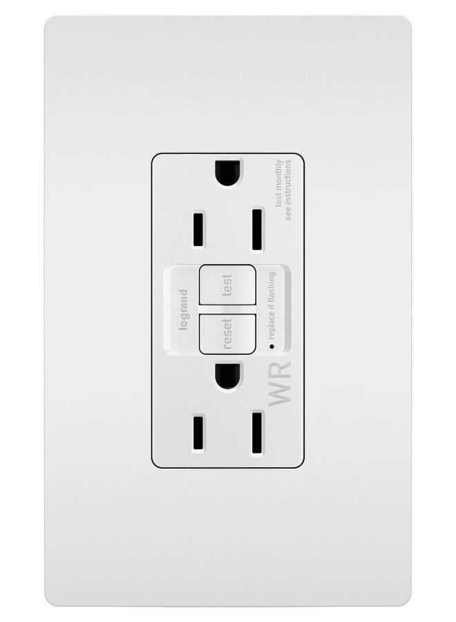 Legrand RADIANT 1597TRWRW SELF TEST TR WR GFCI 15A 125V WH - Image 1