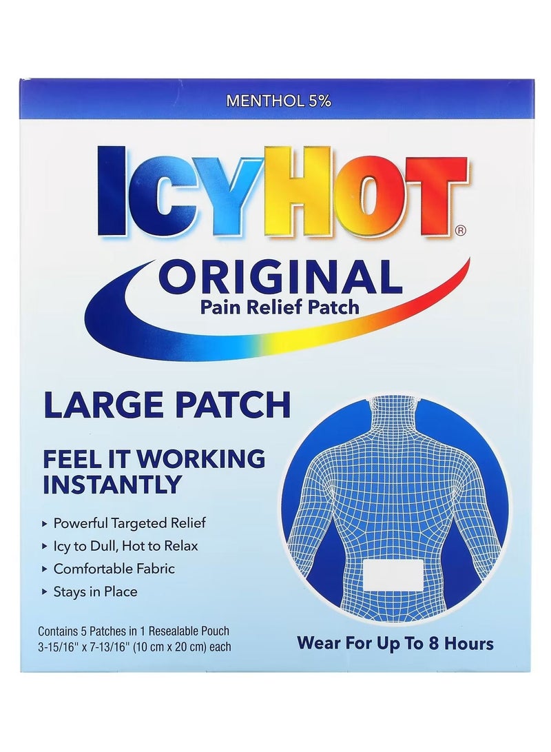 Icy Hot Icy Hot Original Pain Relief Patch Large 5 Patches - Image 1