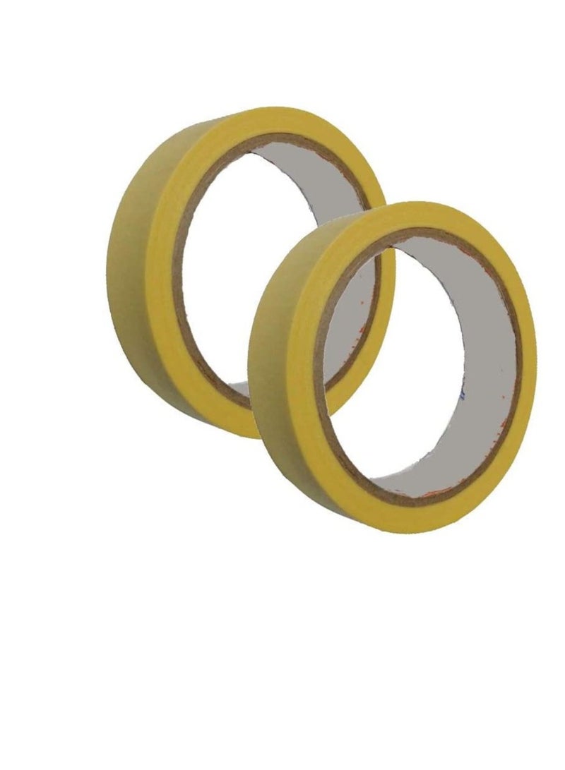 Generic Automotive Self Adhesive Masking Tape for Painting, Labelling, Packing, Craft, Art, Home, Office, School Etc… (1 Inch - Pack of 2)  - Image 1