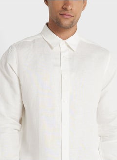 Robert Wood Long Sleeve Linen Shirt  - Image 3
