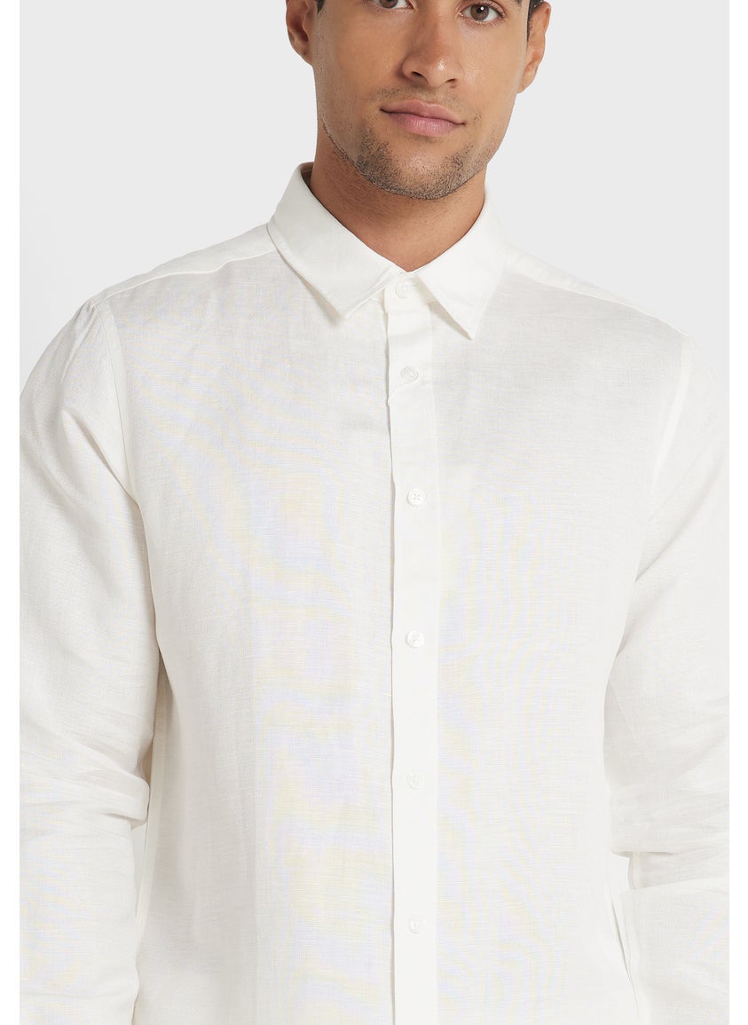 Robert Wood Linen Shirt  - Image 3
