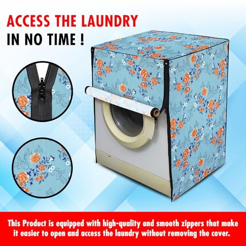 Lithara Front Load Fully Automatic Washing Machine Cover for LG, Samsung, IFB, Whirlpool, Suitable for 6 KG & 6.5 KG - Waterproof, Dustproof Cover (Print-2) - Image 5