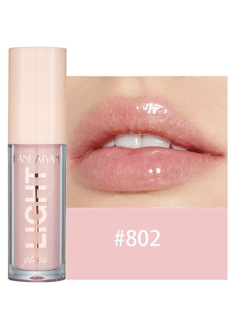 Handaiyan Lip Gloss Jelly Hydrating Moisturizing Long Lasting High Glossy Light Stain Super Shiny Balm Oil Tinted Treatment Lips Glow Glass Shine Makeup Color Bright Lifter Lip Care For Women Girls  - Image 1