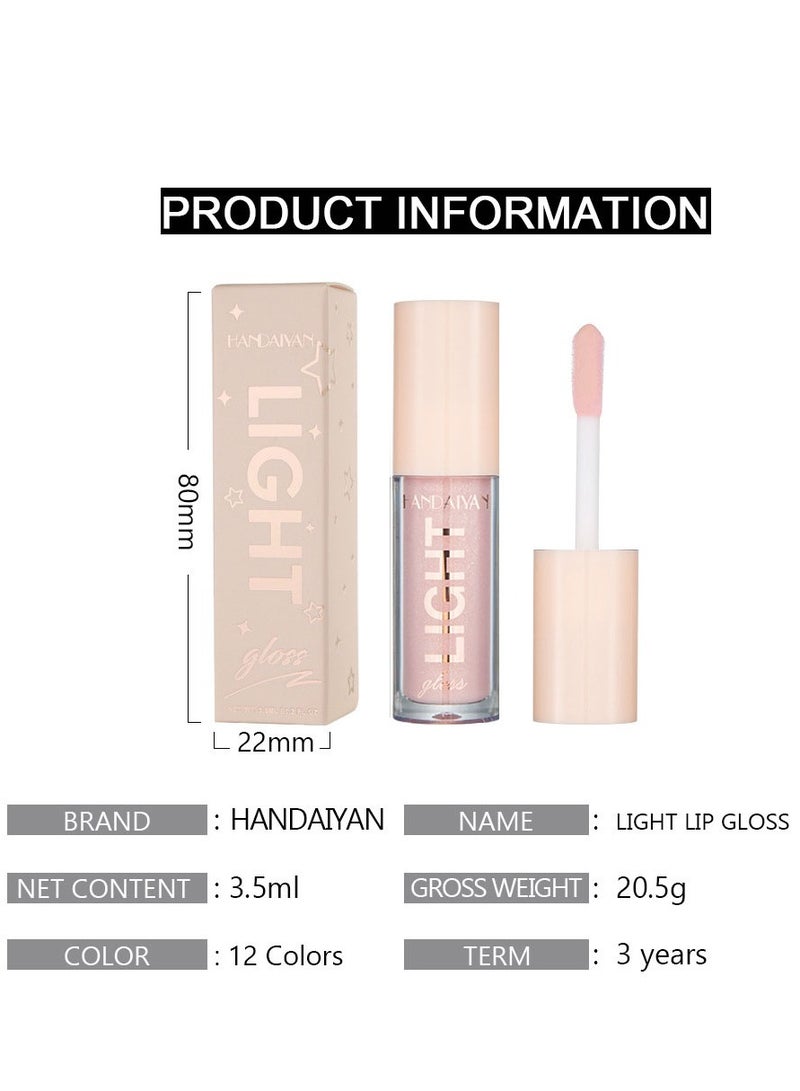 Lip Gloss Jelly Hydrating Moisturizing Long Lasting High Glossy Light Stain Super Shiny Balm Oil Tinted Treatment Lips Glow Glass Shine Makeup Color Bright Lifter Lip Care For Women Girls