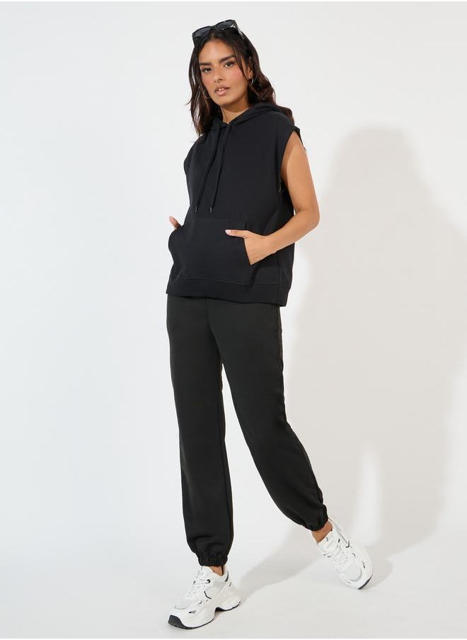 Styli - Regular Fit Sleeveless Hoodie with Dropped Shoulder - Image 1