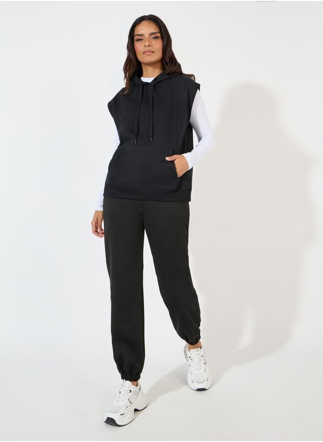 Styli - Regular Fit Sleeveless Hoodie with Dropped Shoulder - Image 1