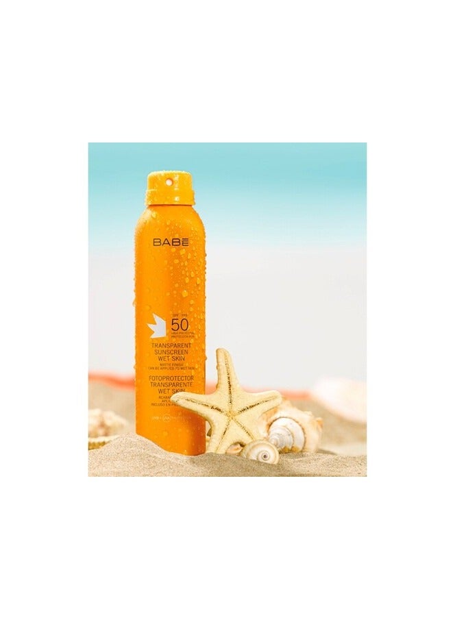 Babe Laboratorios Babé Solar Photoprotector Transparent SPF50 Wet Skin 200ml - Image 2