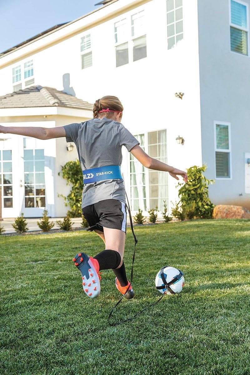 SKLZ Star-Kick Hands-Free Adjustable Solo Soccer Trainer - Fits Ball Sizes 3, 4, and 5 (Cobalt) - Image 4