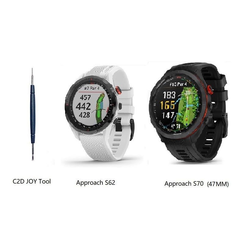 C2D JOY Strap Compatible with Garmin Forerunner 965/955 and Approach S62/S70 Replacement Watchband - Woven Nylon with Hook-And-Loop - (23#) Midnight Fog,Medium(5.5-7.5in) - Image 4