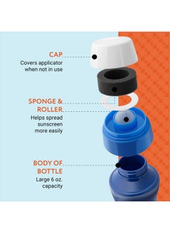 IMPRESA IMPRESA 2-Pack Refillable Sunscreen Applicator for Kids and Adults, Roll on Sunscreen Lotion Dispenser with Sponge Applicator, No Mess Application, Includes Extra Sponges, Easy Sunblock Coverage  - Image 5
