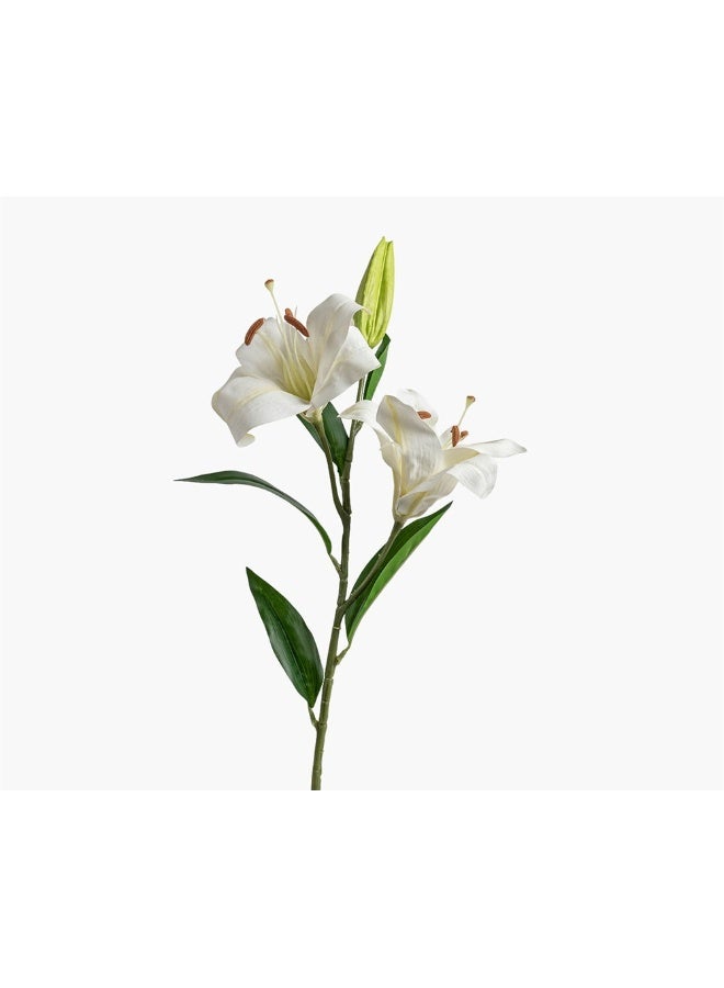 2XL Home Artificial White Lily Flower for Home Decor - Image 1