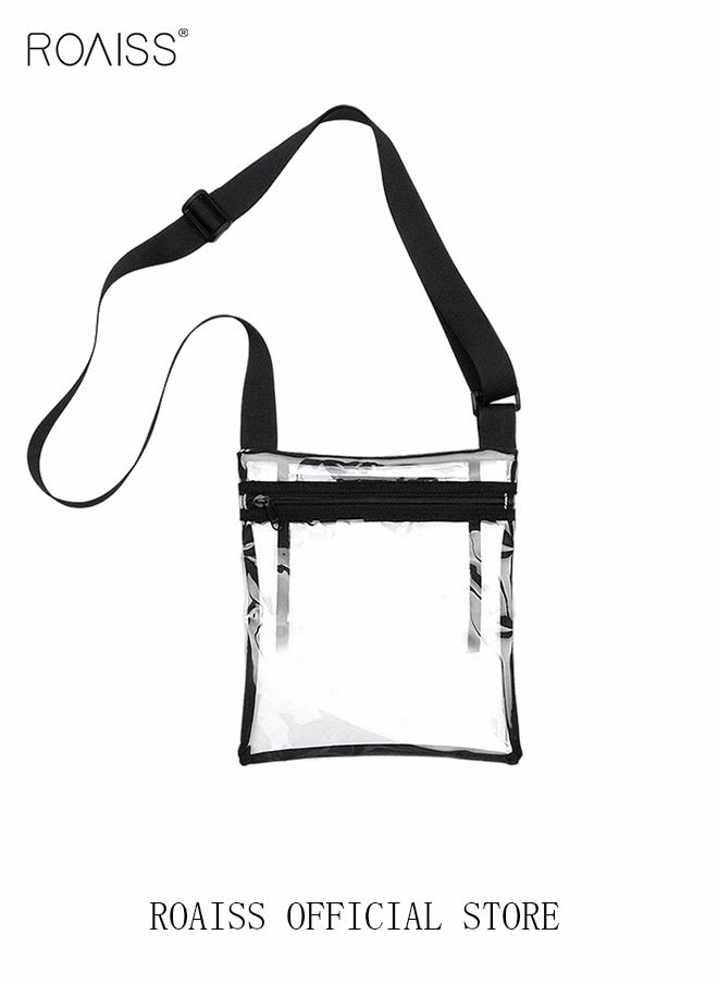 Men's and women's PVC transparent backpack cross body chest bag shoulder bag mini cross body bag jelly black edge transparent bag waterproof security bag - pzsku/ZA1D8F84177DC4BBBA886Z/45/_/1706236804/dddfc7c9-56f3-434c-92b7-f2273547dfe9