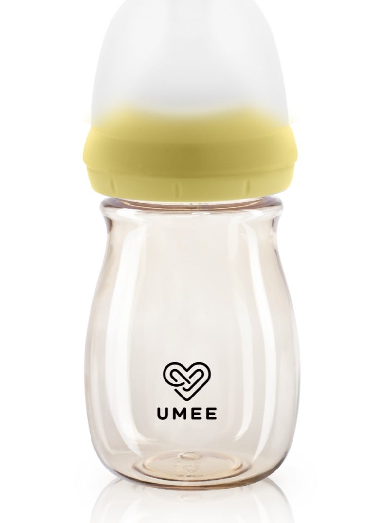 UMEE Baby Bottle - 160ml Options | Soft and Safe for Infants | BPA-Free｜Yellow - Image 3