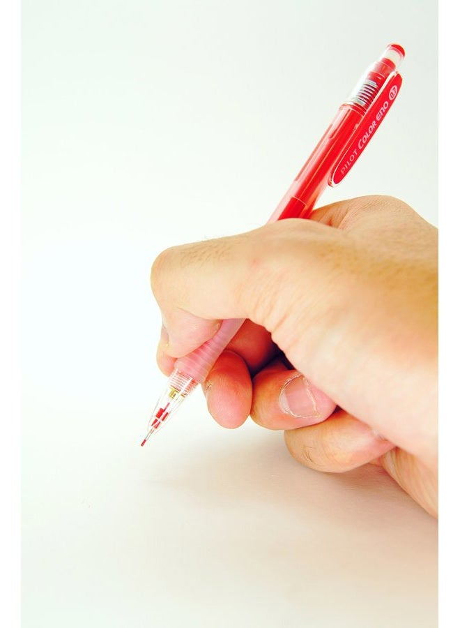Stationery JP قلم رصاص ميكانيكي بايلوت كولور إينو، 0.7 مم، 8 ألوان، قابل لإعادة التعبئة، كتابة سلسة، خفيف الوزن - Image 3